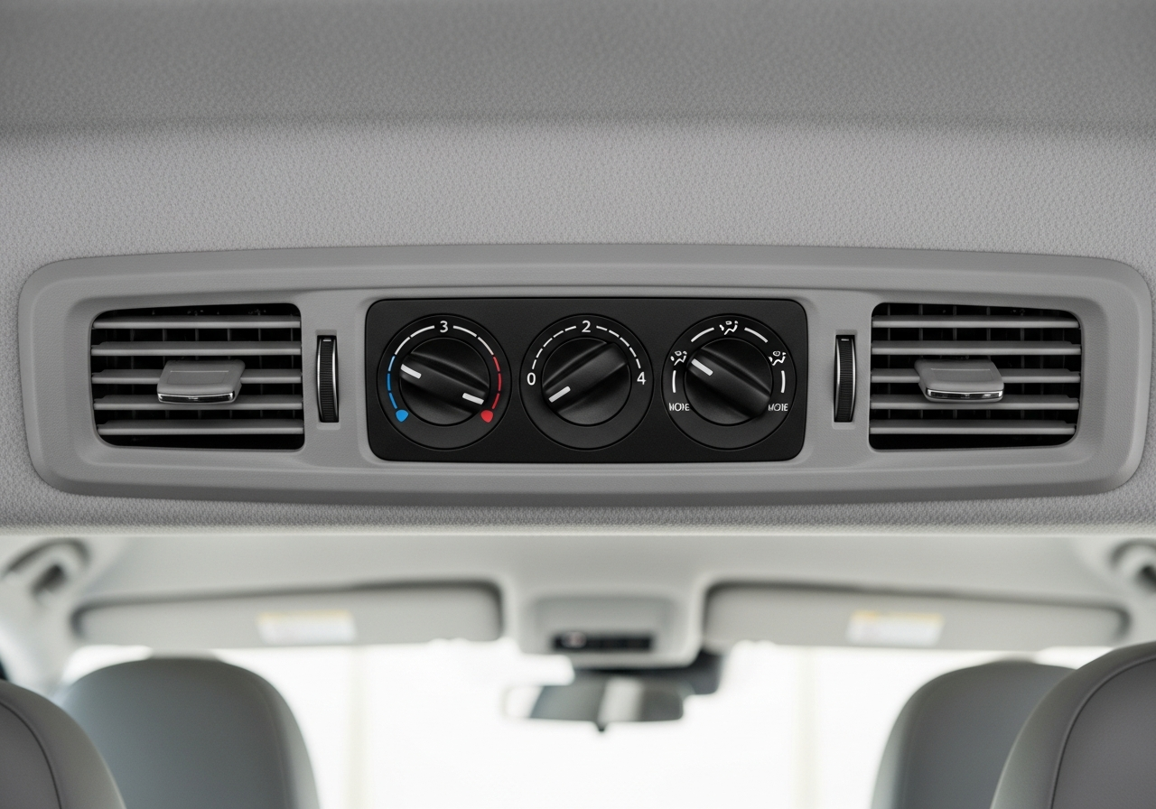 Climate control system inside Ford Transit